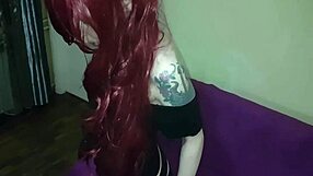 Hey, check out this horny redhead beauty masturbating to orgasm 😍