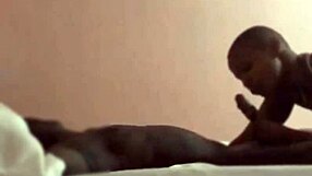 Sexy Ebony Milf Deepthroats Big Black Cock While Dirty Talking with Toys