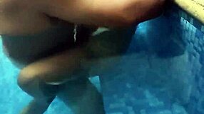 hombre maduro invites us to film at a pool with a horny mexican mature