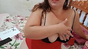 Radiant milf plays with camera while showing off her big ass