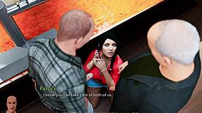 Anna lutscht zwei Schwänze in 3D-Hentai-Spiel