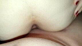 Fucking shaved pussy with panties aside in homemade amateur scene