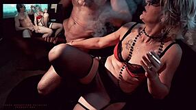 want to see this gorgeous mature get fucked with creampie on the sofa?