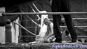 Lesbian Babes Sixtynining Hard After Wrestling Match