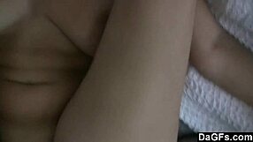 Dagfs toying with dildos and glasses before hardcore fucking and cumshot