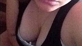 Sexy blonde teen with big tits contrasts her small frame enticingly. Entices with every curve.