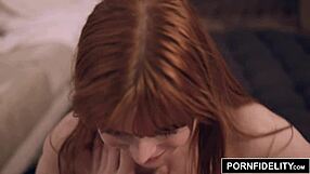 Redhead penny pax titfucks and swallows in pornfidelity scene