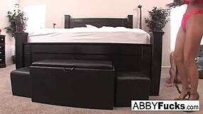 abigail dominates then sticks a toy in leya falcon's ass 😈