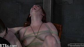 Intense sadomasochism scenes feature dominant whipping of submissive partners