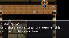 Tanned Natsuki Enjoys Naked Bath in Hentai Game