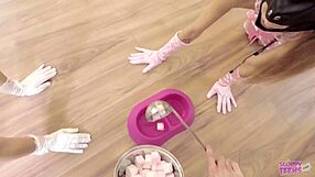 i chained this teen masochist to suck my cock for submission