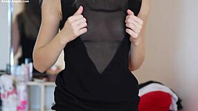 Malvina Strips and Rips Clothes in Shop!