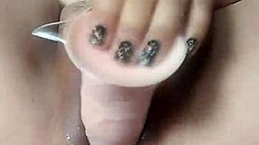 pornstar poosoo plays again with wild dildo