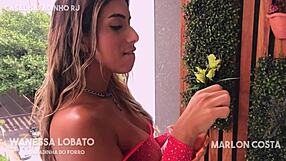 Champagne On Girlfriend's Big Ass, Drink My Cum!