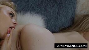 Haley Spades And Anna Clair Clouds Create A Suggestive Lesbian Show With Kissing And Oral.