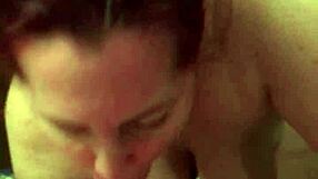 Side chick engages in sucking and fucking with chubby partner