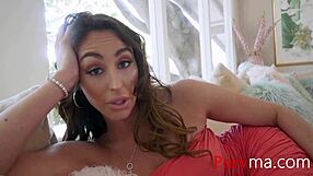 Getting Steamy Head from My Stunning Stepmom