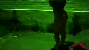 Stunning gf gives blowjob in the street at night