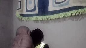 ebony mature amateur rides monster cock fast and hard!