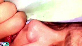 beautiful woman moans silently during doggystyle fuck