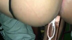 Intense anal sex with dildo leads to hardcore creampie