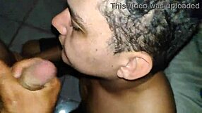 the gay dude gets milk in his mouth during intense scene