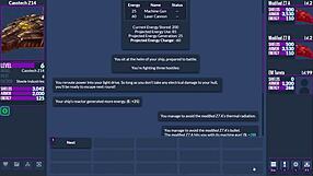 Ryona facing her thrilling adventure in the trials of Tainted Space's Hentai game