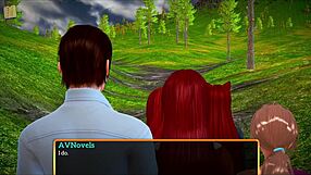 Redhead Big Tits Star in My New Family Anime 370