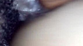 Ebony pussy creampied by monster black cock in king sauce style