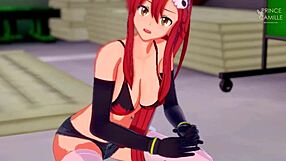 Skinny babe yoko littner gets horny and needs hard sex - gurren lagann