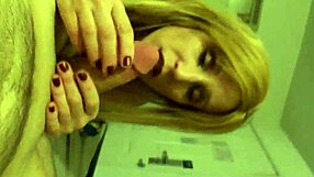 Wife in POV deepthroat scene.