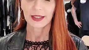 Bettie Ballhaus's Natural Big Tits Are Perfectly Framed by Her Tight Leather Pants