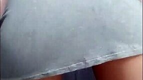 Brazilian babe shakes big ass in tight dress showing panties