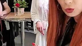 Bettie Ballhaus's Natural Big Tits Are Perfectly Framed by Her Tight Leather Pants