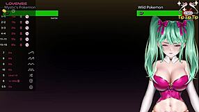 Mystic Vtuber Engages in Lewd Master's Pokemon Hentai Game Stream with Detailed Scenes.