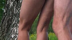 Public anal with a perfect-bodied brunette teen, taking it deep in a homemade scene.