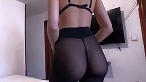 Sexy Latina Mommy Moans on Big Black Cock in Reverse Cowgirl