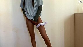 Caressing my skin in close up