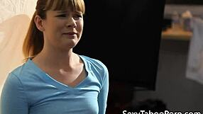 Redhead Babe Gets Pussy Pounded In Bathroom