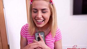 Chanel Camryn and Allen Swift explore hardcore POV blowjob and ass play.