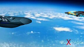 Space Sex In The Space Station Hot Shemale Android Fucks A Sexy Woman