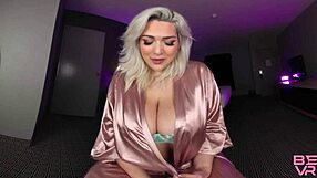 she loves to flash her big oiled tits in public