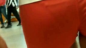 Stunning Girl Flaunts Tight Shorts and Hot Ass at Market