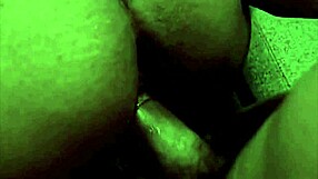 ebony takes big black cock in anal and looks happy