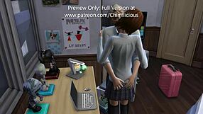 study time with cute teen 18+ and small tits