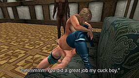 Cuckold goddess wife in anal assfucking