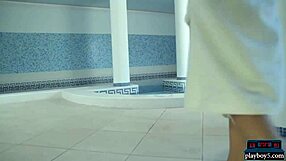 Scottish Blonde Milf Sophia Knight Shows Off Her Perfect Ass in Stockings and Lingerie. She Teases with a Striptease.