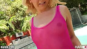 Aaliyah Love Teases Petite Body Before Taking Big Black Cock For Facial