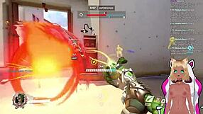 Vtuber plays Overwatch and gets spanked in part 2.