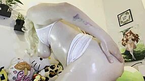 look at my naughty step daughter's shaved pussy close up